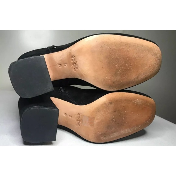 Coach Felicia Black High Heel Boots Size 5B - Picture 6 of 8